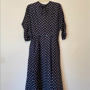 STUNNING 1950s Saks Fifth Avenue 100% Silk Dress